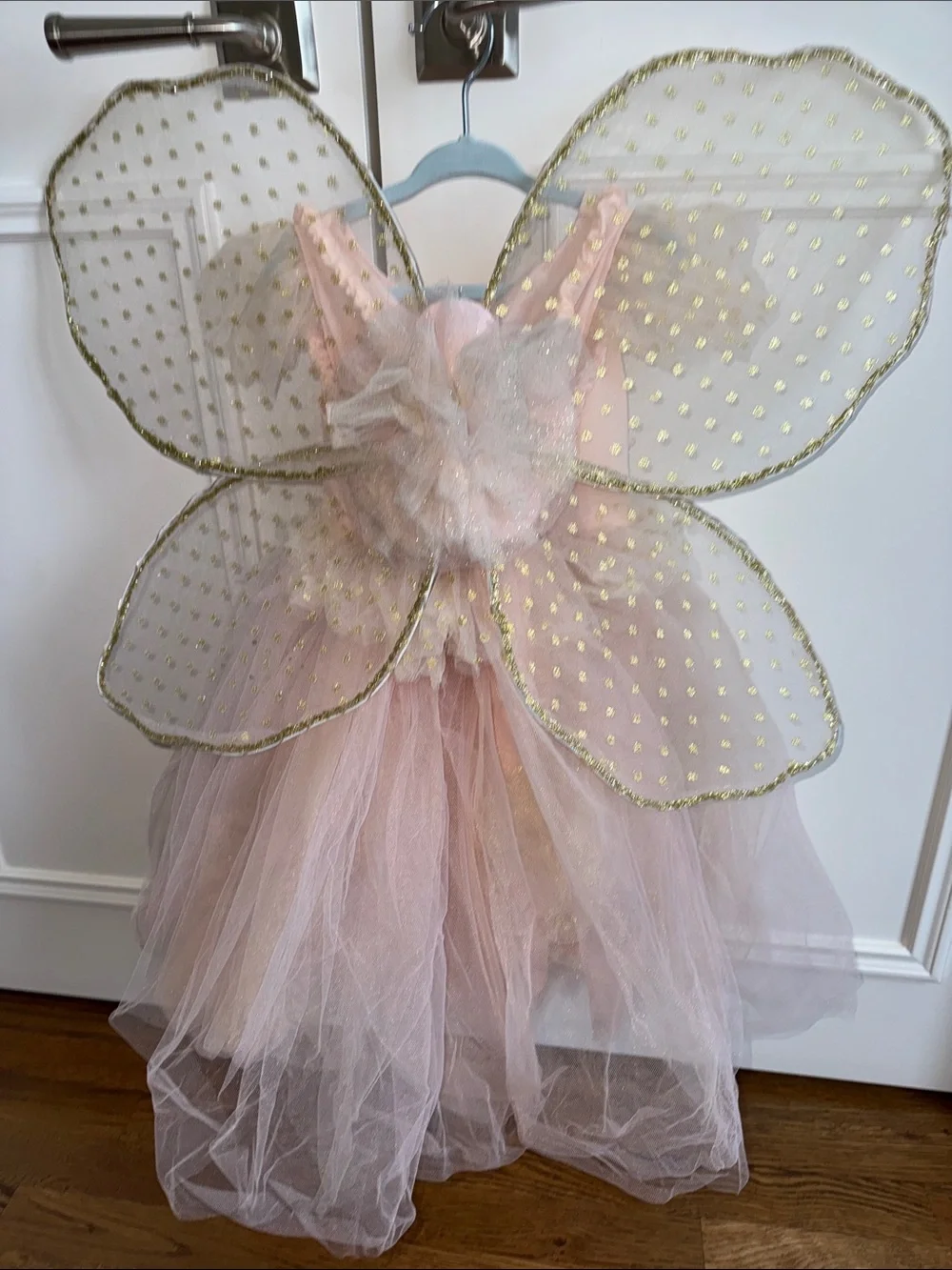 Pottery Barn Kids Pink and Gold Tulle Fairy Dress